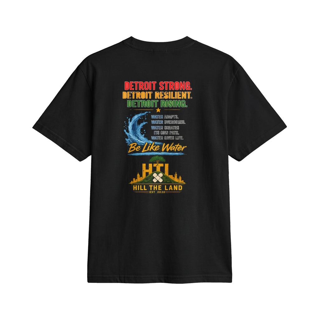 Freedom Flows Juneteenth T-Shirt — "Be Like Water" Detroit Hill The Land