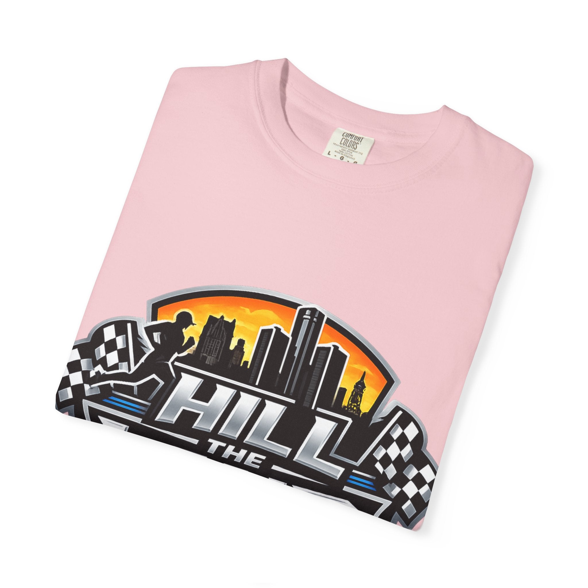 Running T-Shirt — “Hill the Land” Motivational Runner Tee (Be Like Water)