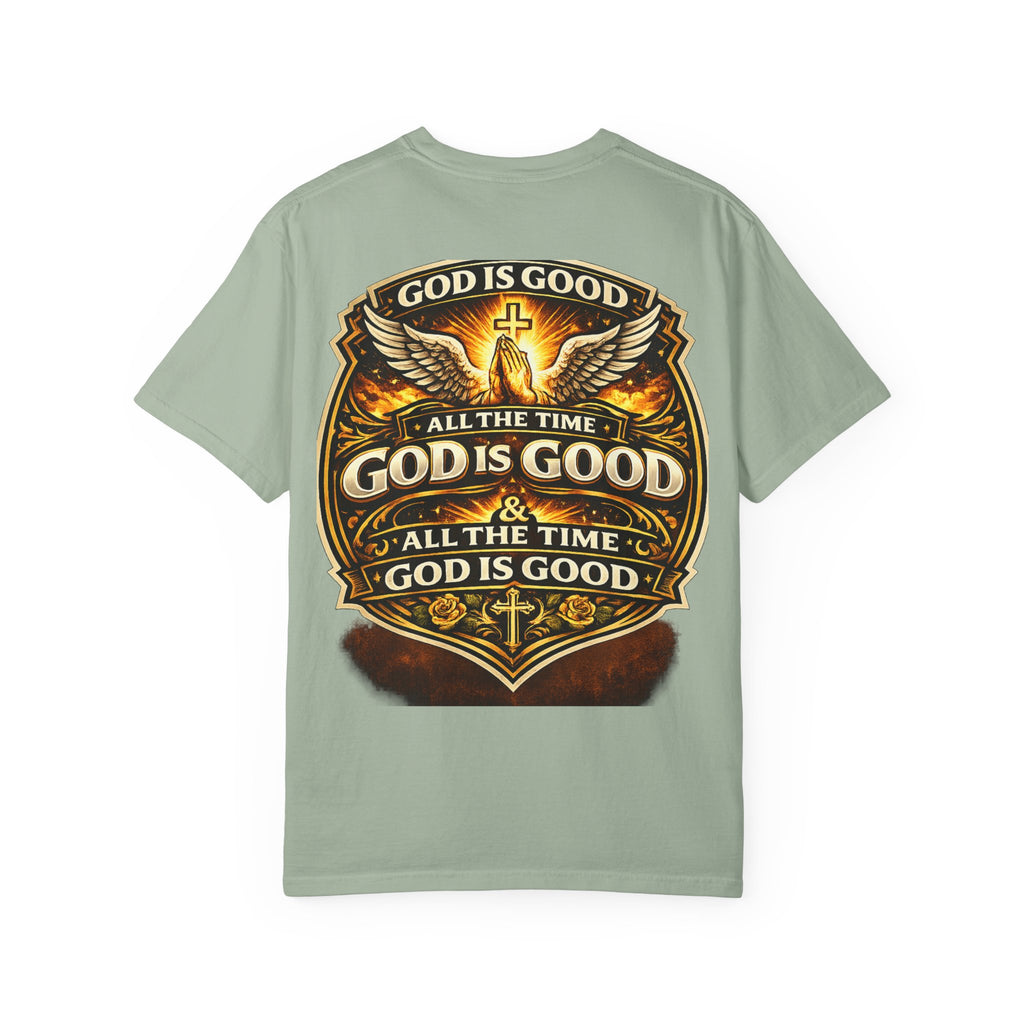 God Is Good T-Shirt — Inspirational Religious Tee with 'God Will Bless Us' Design