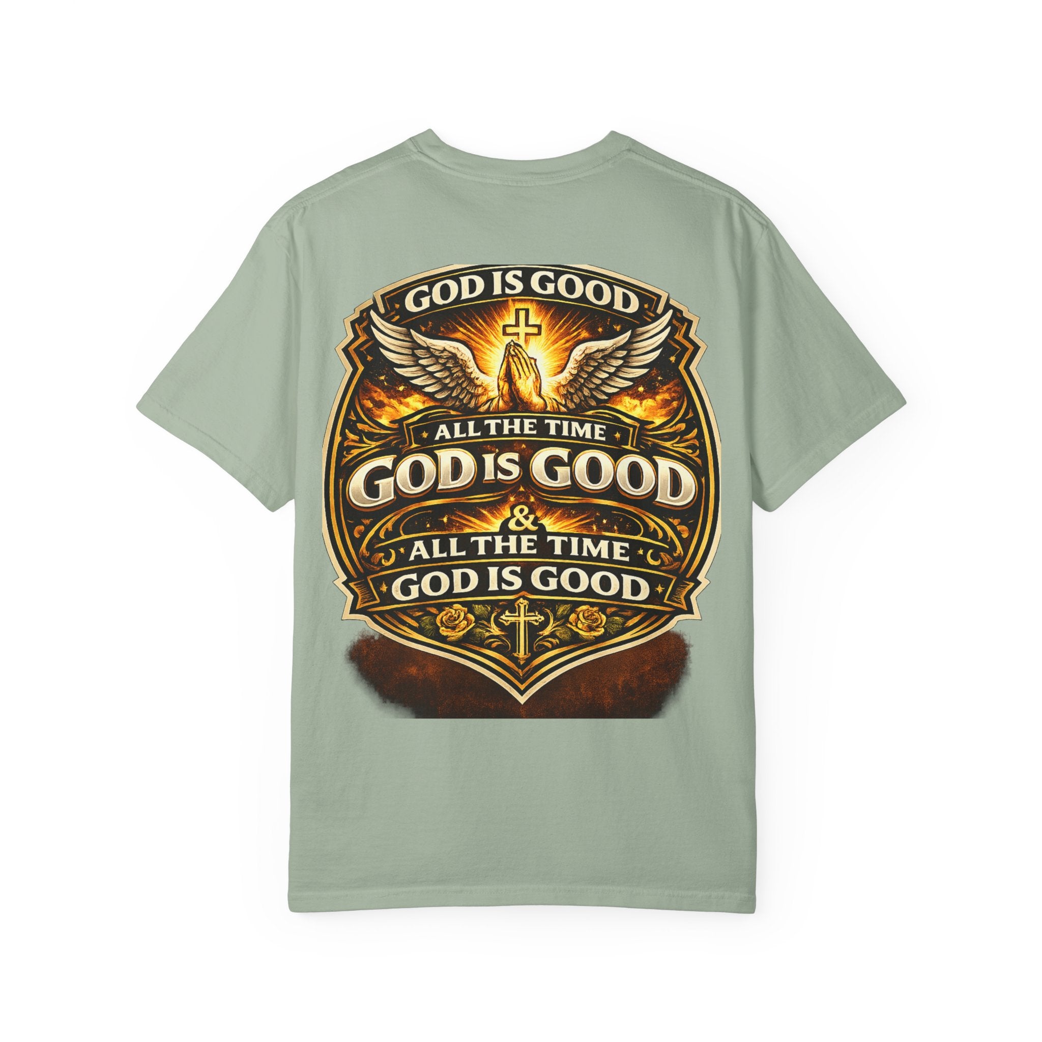God Is Good T-Shirt — Inspirational Religious Tee with 'God Will Bless Us' Design