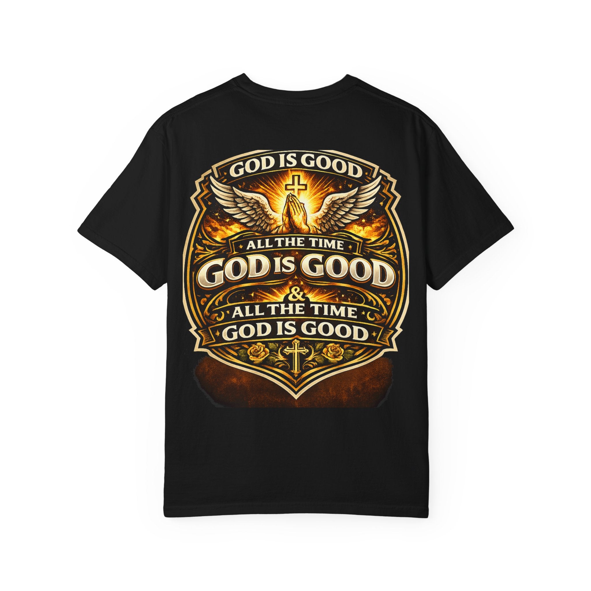 God Is Good T-Shirt — Inspirational Religious Tee with 'God Will Bless Us' Design