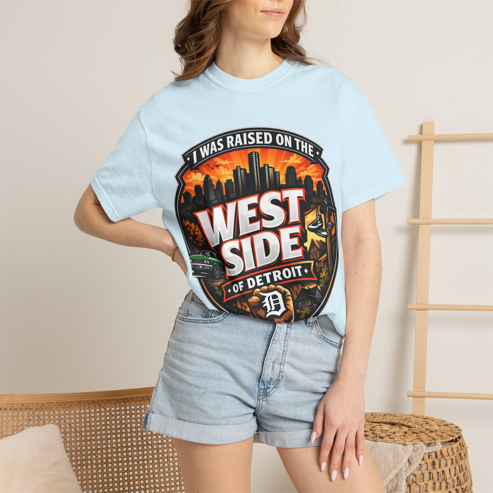 West Side of Detroit T-Shirt — I Was Raised On The West Side Graphic Tee