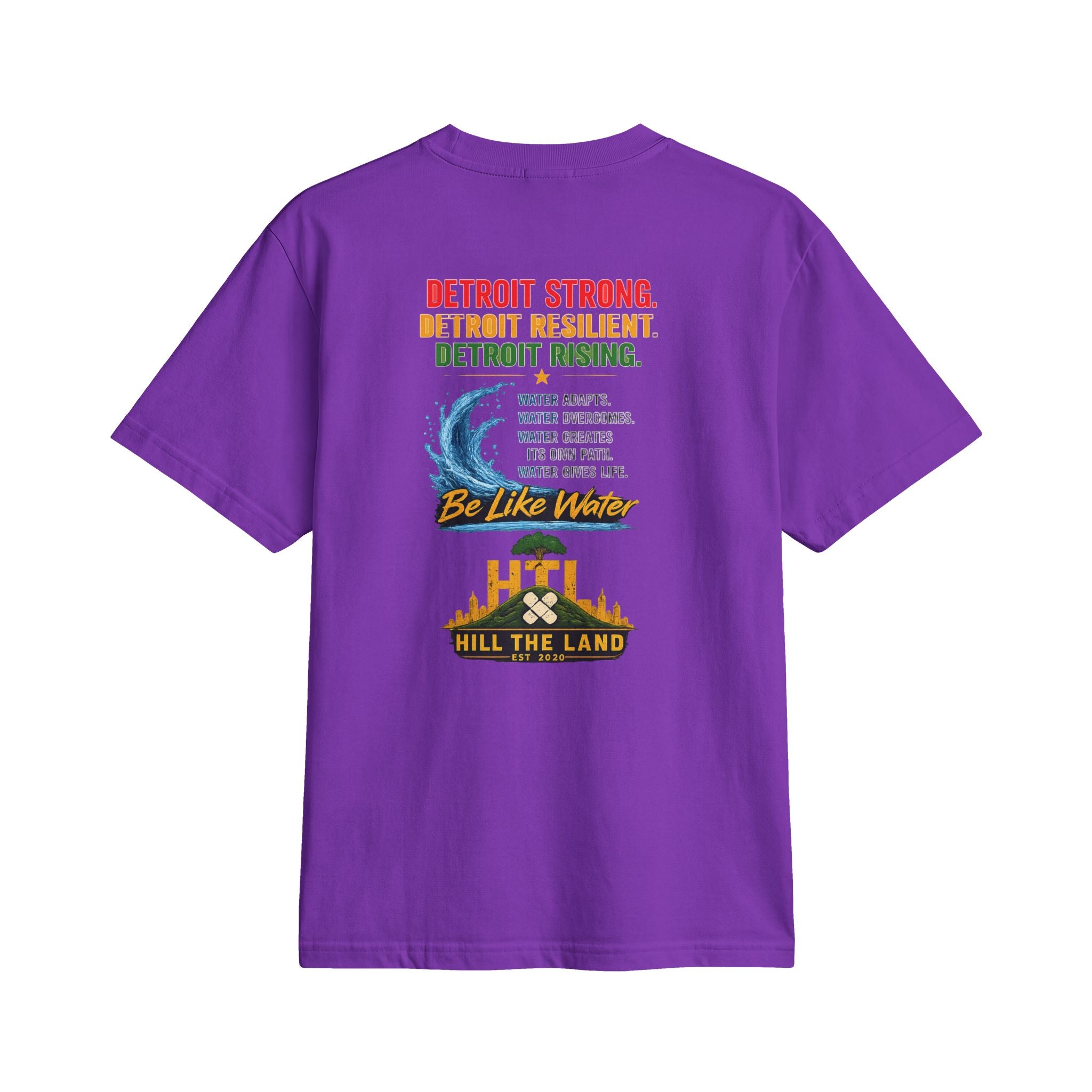 Freedom Flows Juneteenth T-Shirt — "Be Like Water" Detroit Hill The Land