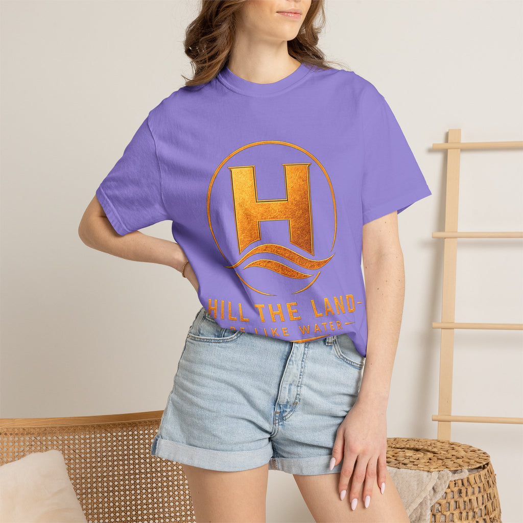 Hill The Land Logo T-Shirt — Be Like Water Graphic Tee