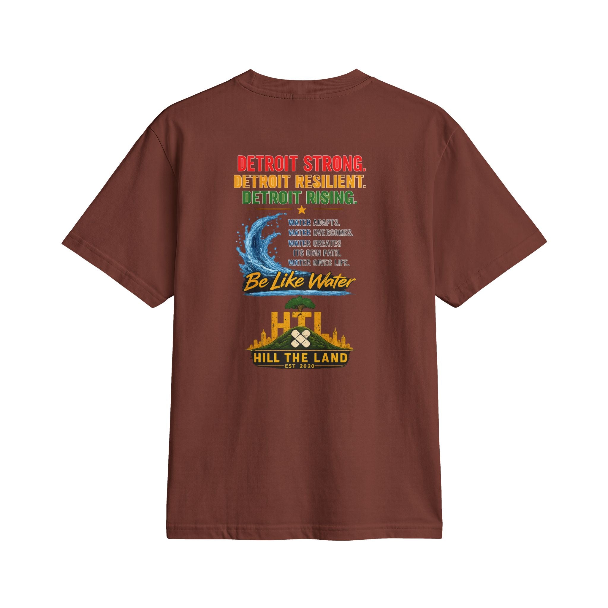 Freedom Flows Juneteenth T-Shirt — "Be Like Water" Detroit Hill The Land