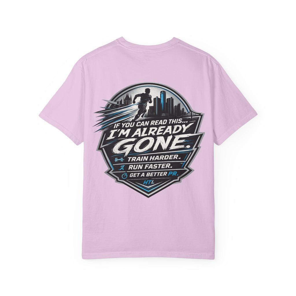 Running T-Shirt — “Hill the Land” Motivational Runner Tee (Be Like Water)