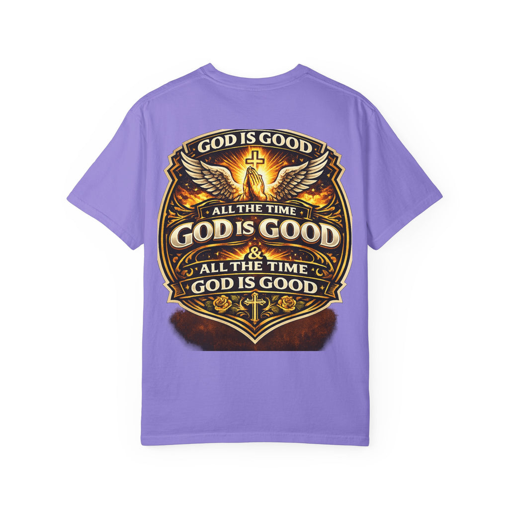 God Is Good T-Shirt — Inspirational Religious Tee with 'God Will Bless Us' Design