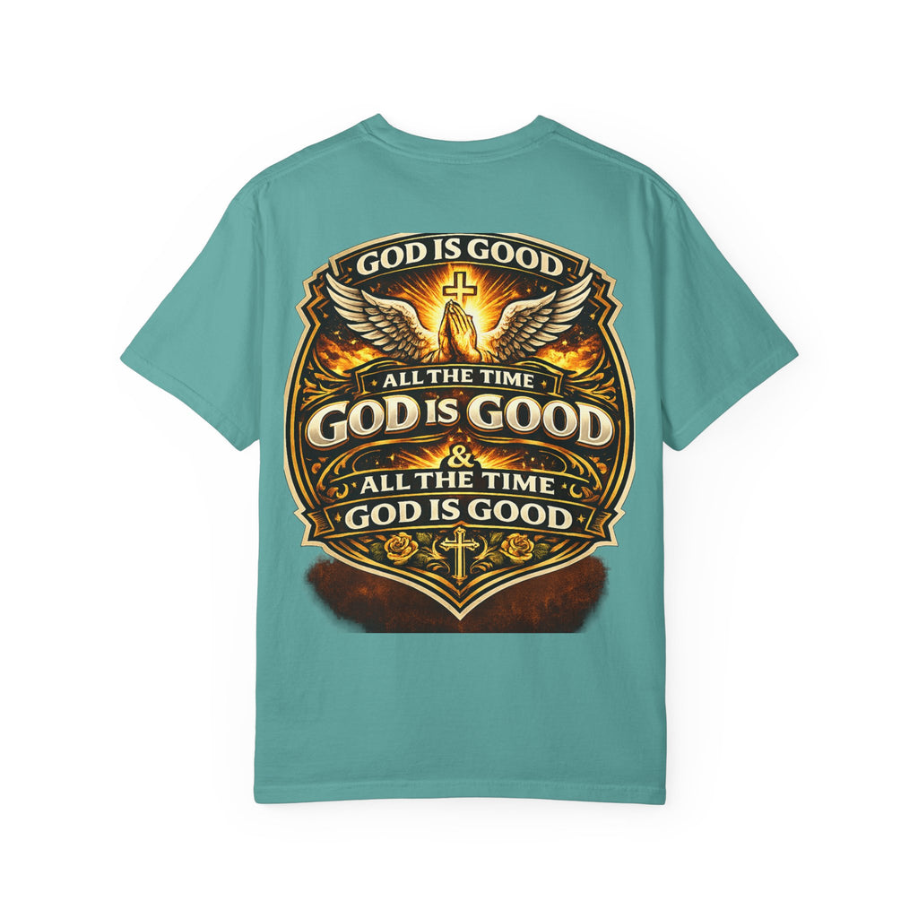 God Is Good T-Shirt — Inspirational Religious Tee with 'God Will Bless Us' Design