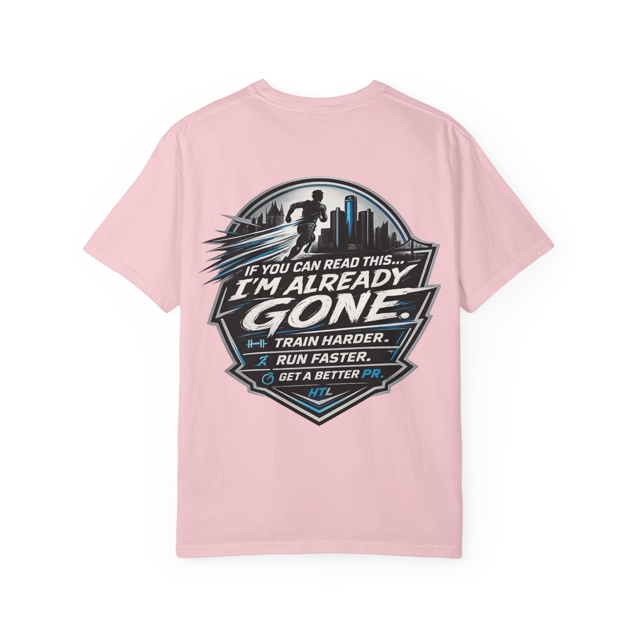 Running T-Shirt — “Hill the Land” Motivational Runner Tee (Be Like Water)